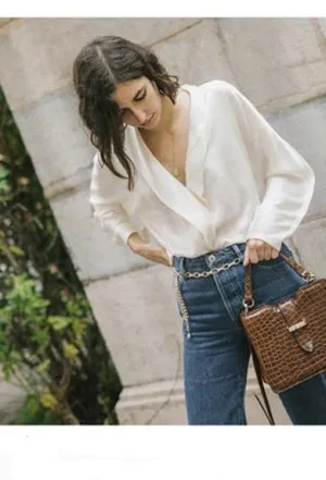 Long Sleeve Chiffon Shirt