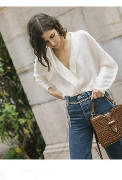 Long Sleeve Chiffon Shirt