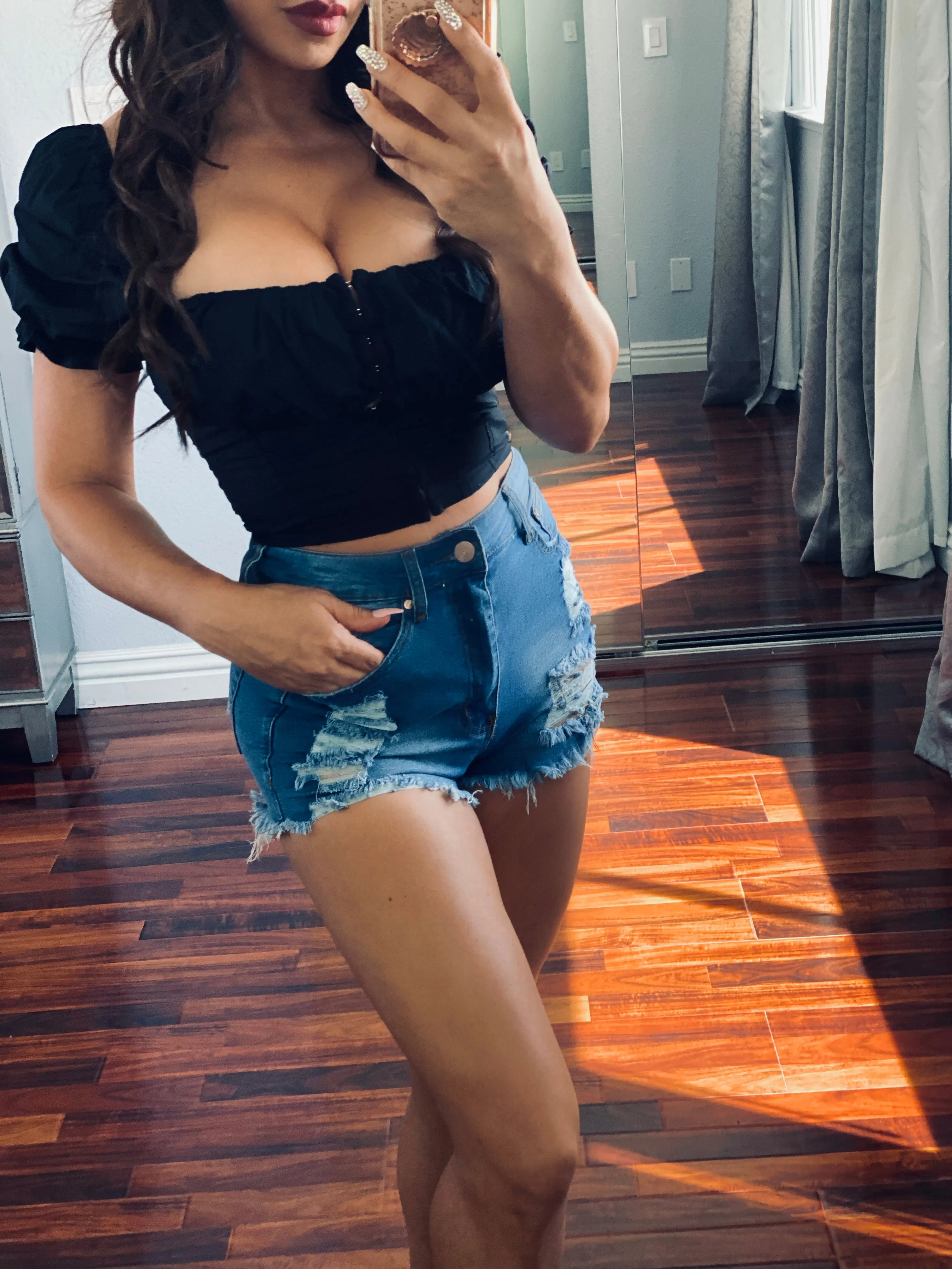 LOVE Peasant Corset Top