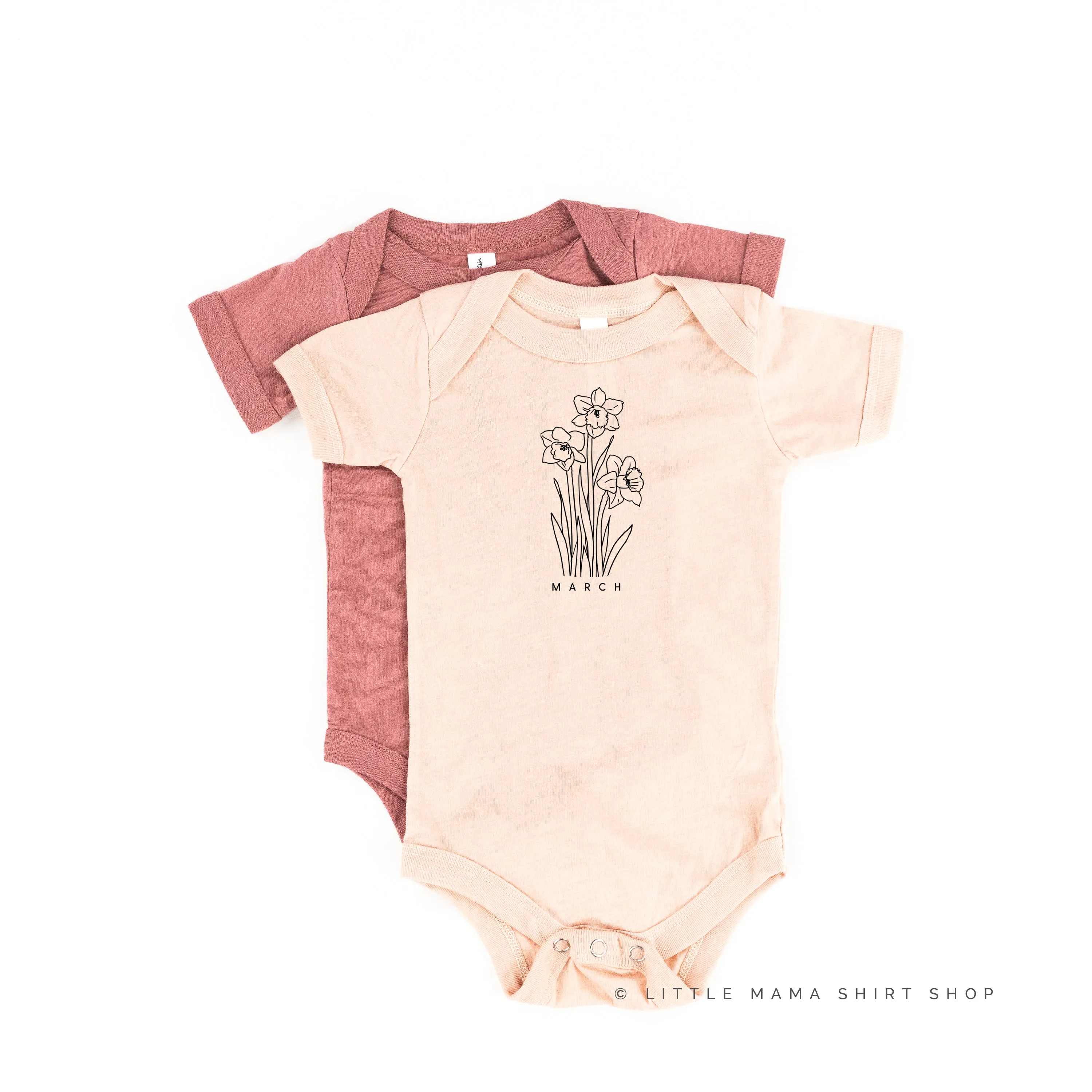 MARCH BIRTH FLOWER - Daffodil - Short Sleeve Child Shirt
