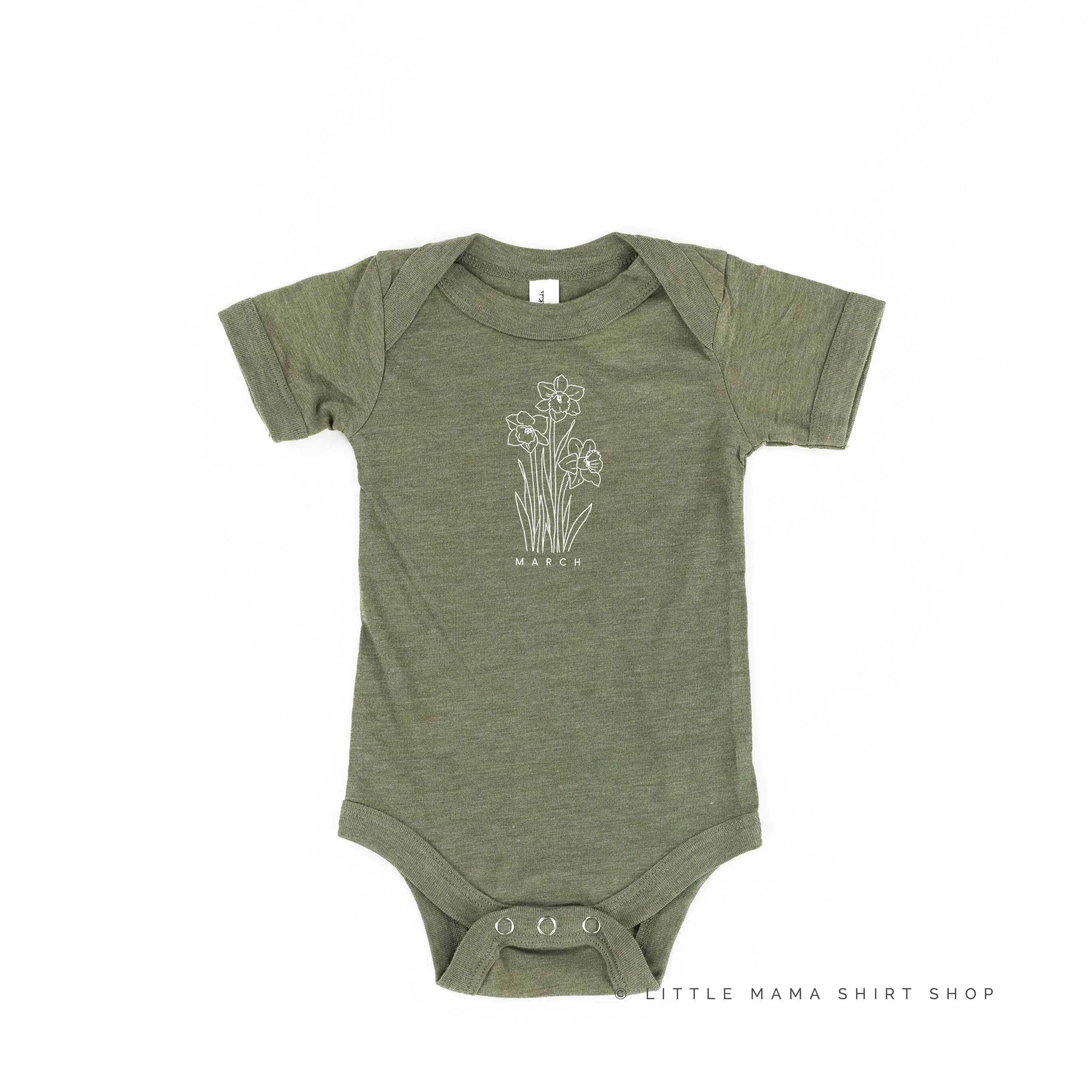 MARCH BIRTH FLOWER - Daffodil - Short Sleeve Child Shirt