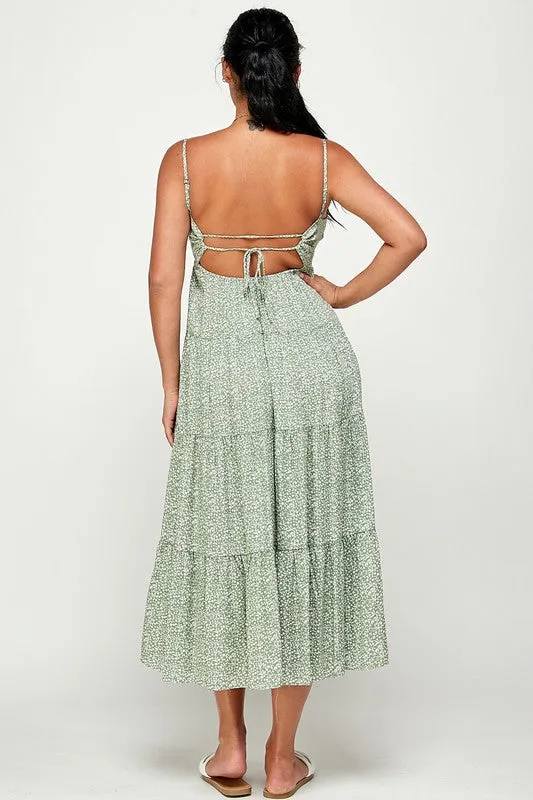 Meadows Maxi Dress with Back Tie