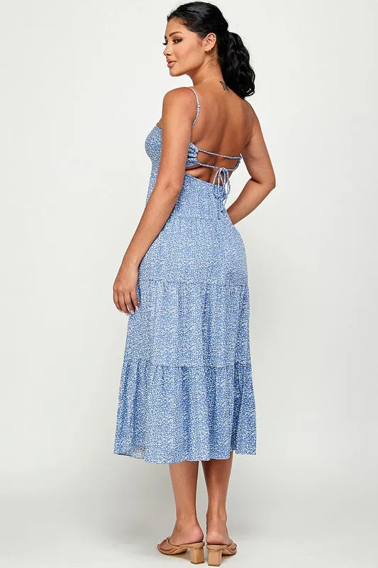 Meadows Maxi Dress with Back Tie