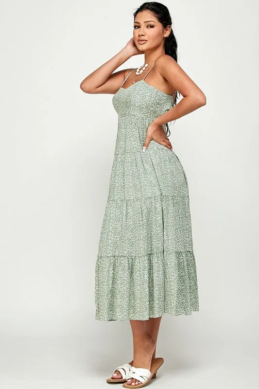 Meadows Maxi Dress with Back Tie