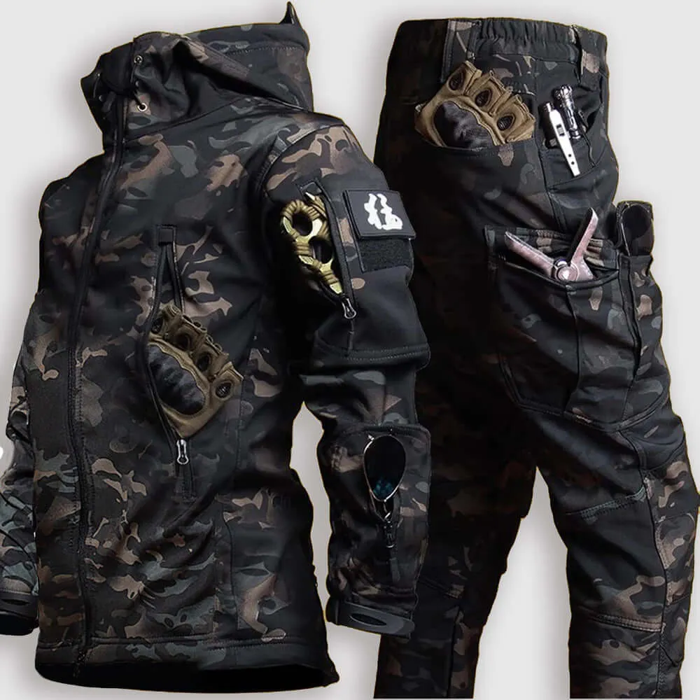 Men's Camouflage Winter Jacket & Pants Set
