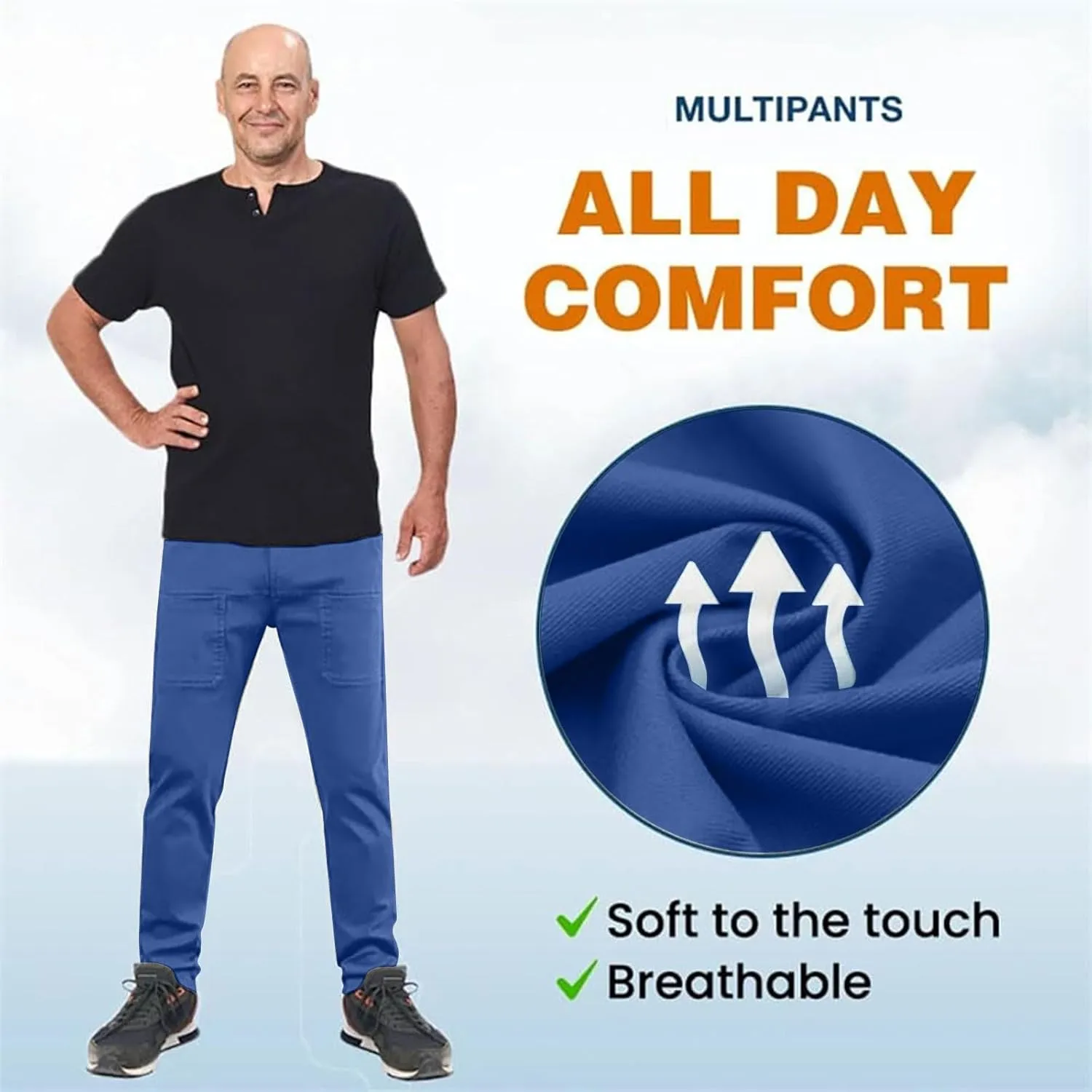 Mens Corduroy Pants Elastic Waist Drawstring Casual Loose Straight Leg Hiking Trousers Slim fit Slacks with Pockets