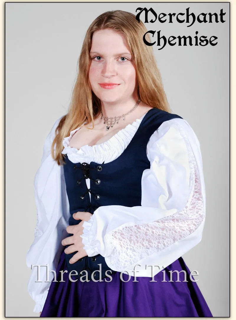 Merchant Chemise - Plain, Celtic or Thistle Embroidery