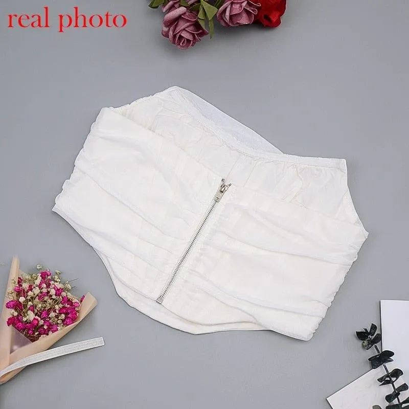 Mesh Corset Crop Top
