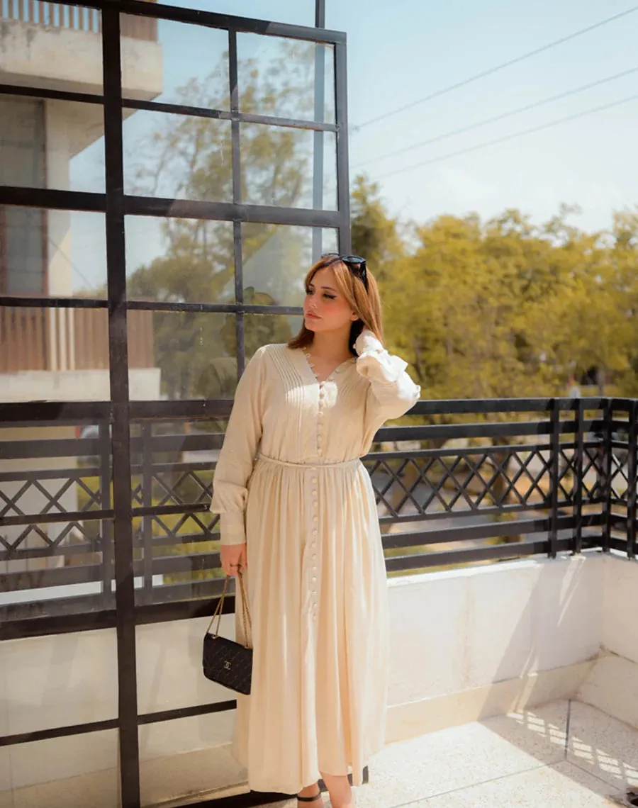 Metro Muse - Long Linen Summer Formal Maxi Dress