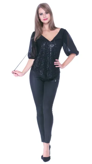 Mia Sequin Blouse