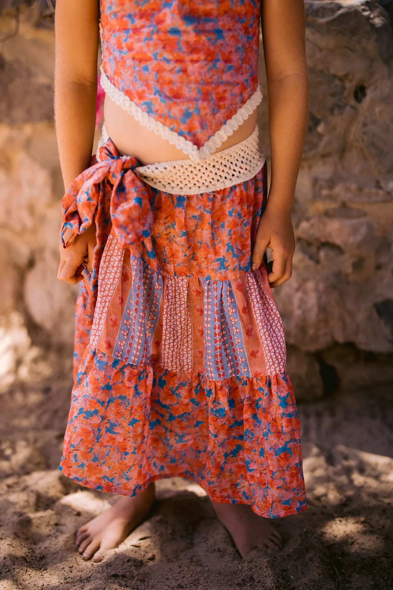 Mini Gypsy Aqua Skirt