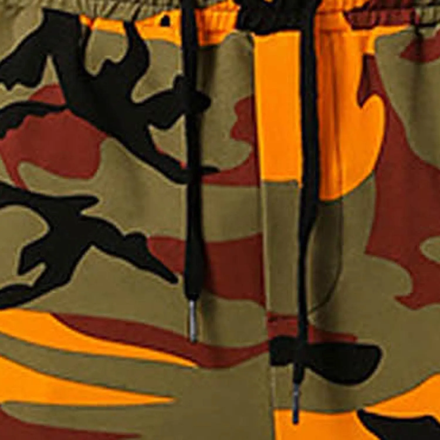 Muscularfit Athletic Pants for Men 2024 Trendy Stretch Waist Camo Pant Causal Drawstring Multi Pockets Camouflage Sweatpants