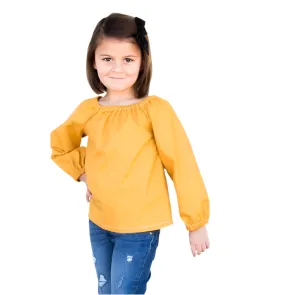 Mustard Peasant Blouse