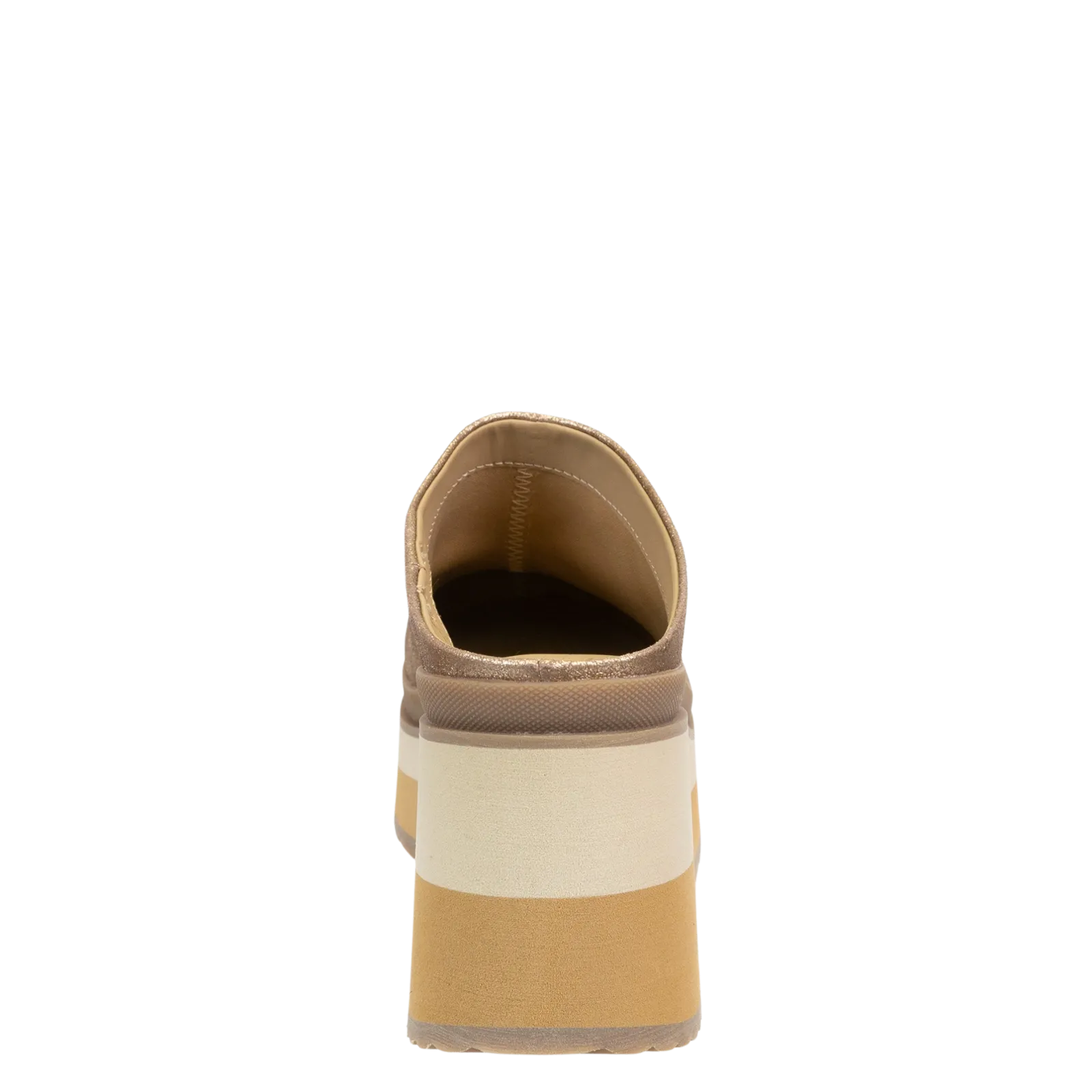 NAKED FEET - COACH in GOLD Platform Clogs