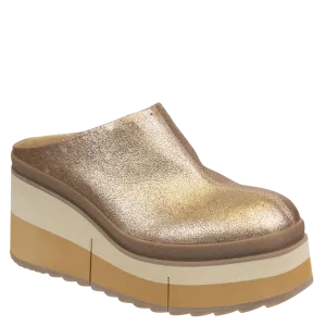 NAKED FEET - COACH in GOLD Platform Clogs