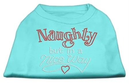 Naughty But Nice Rhinestone Shirts Aqua S (10)