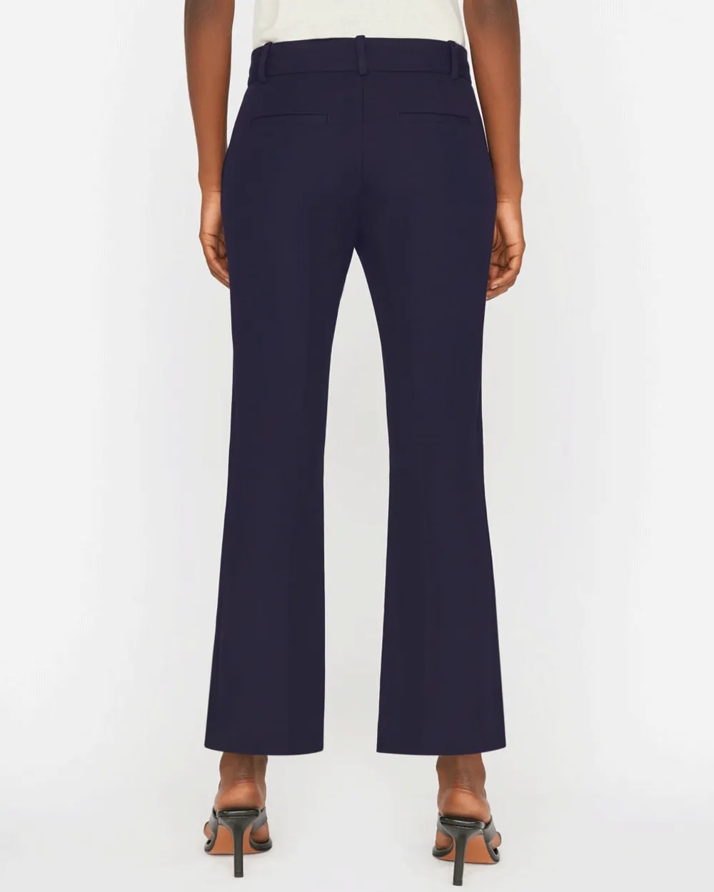 Navy Le Crop Mini Boot Trouser