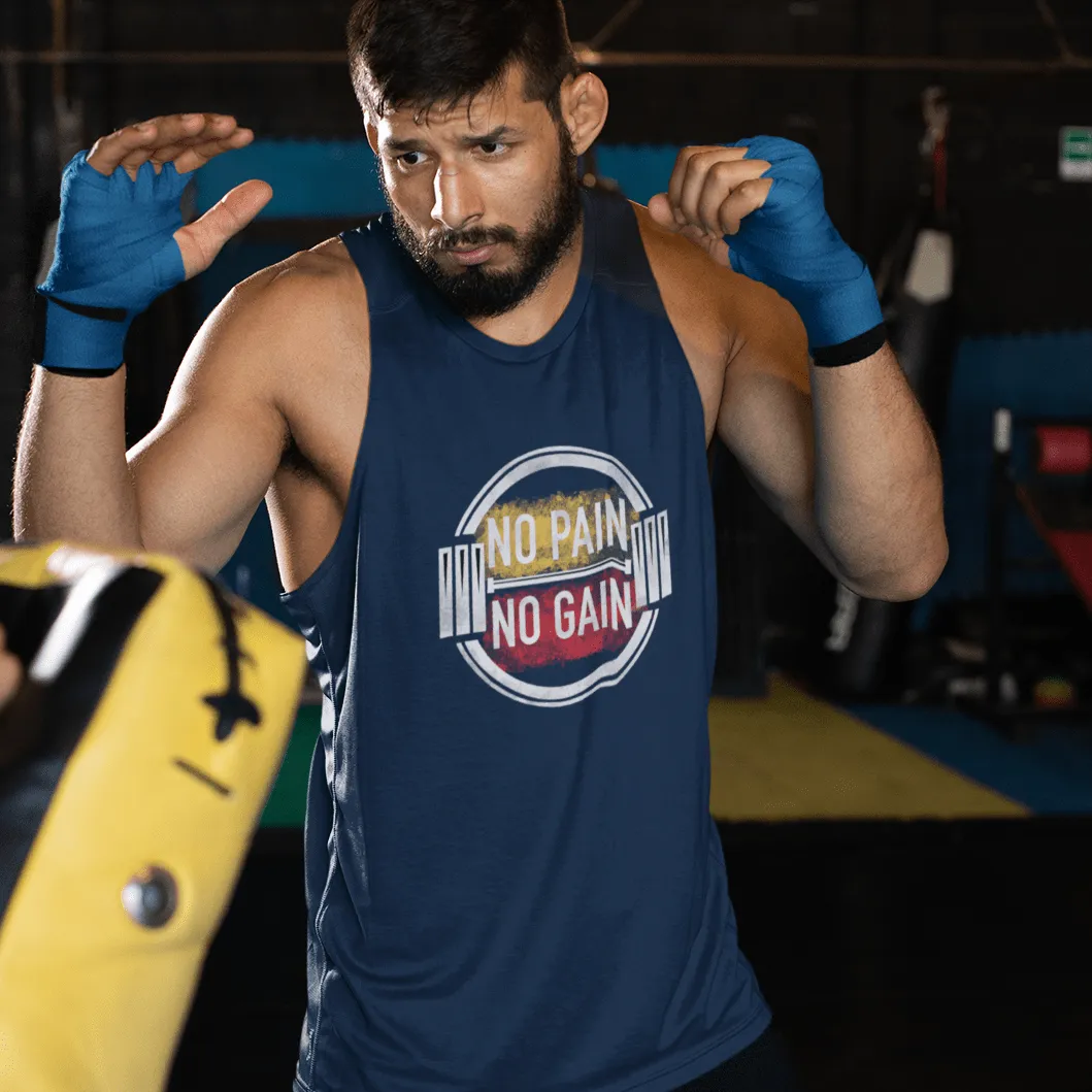 NO PAIN, NO GAIN: SLEEVELESS T-SHIRTS
