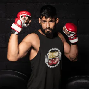 NO PAIN, NO GAIN: SLEEVELESS T-SHIRTS NO PAIN, NO GAIN: SLEEVELESS T-SHIRTS