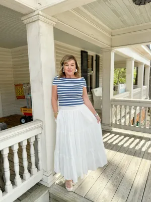 Off the Shoulder Striped Top