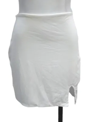 Pearl White Mini Skirts