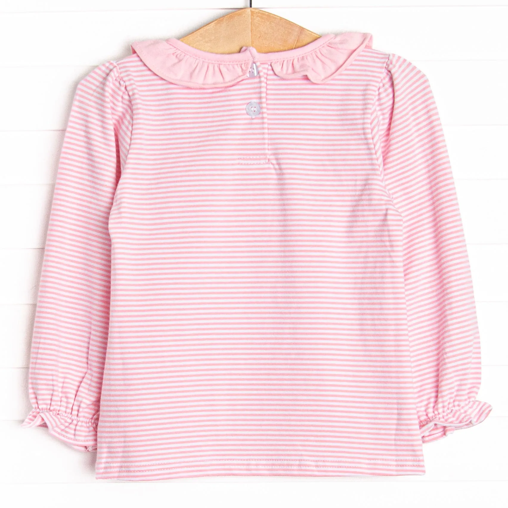 Perfect Pal Applique Top, Pink Stripe