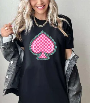 Pink Spade Tee