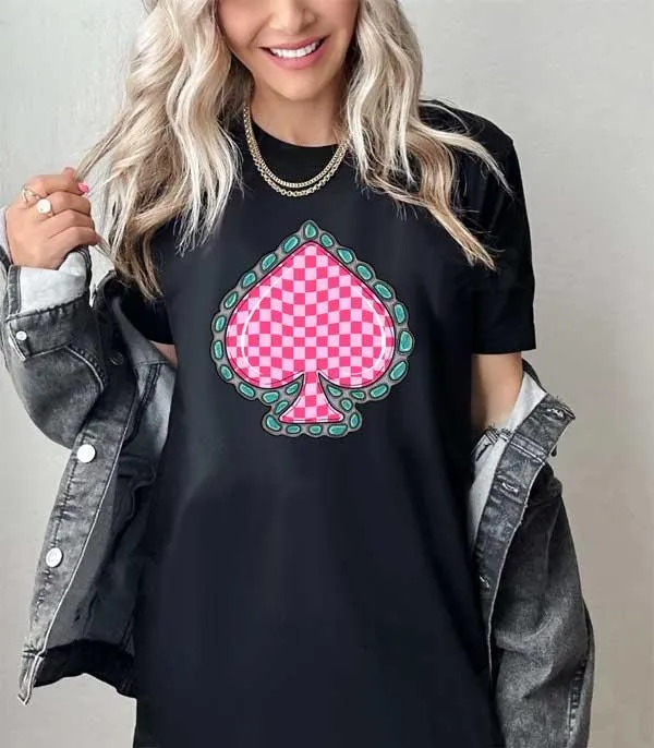 Pink Spade Tee