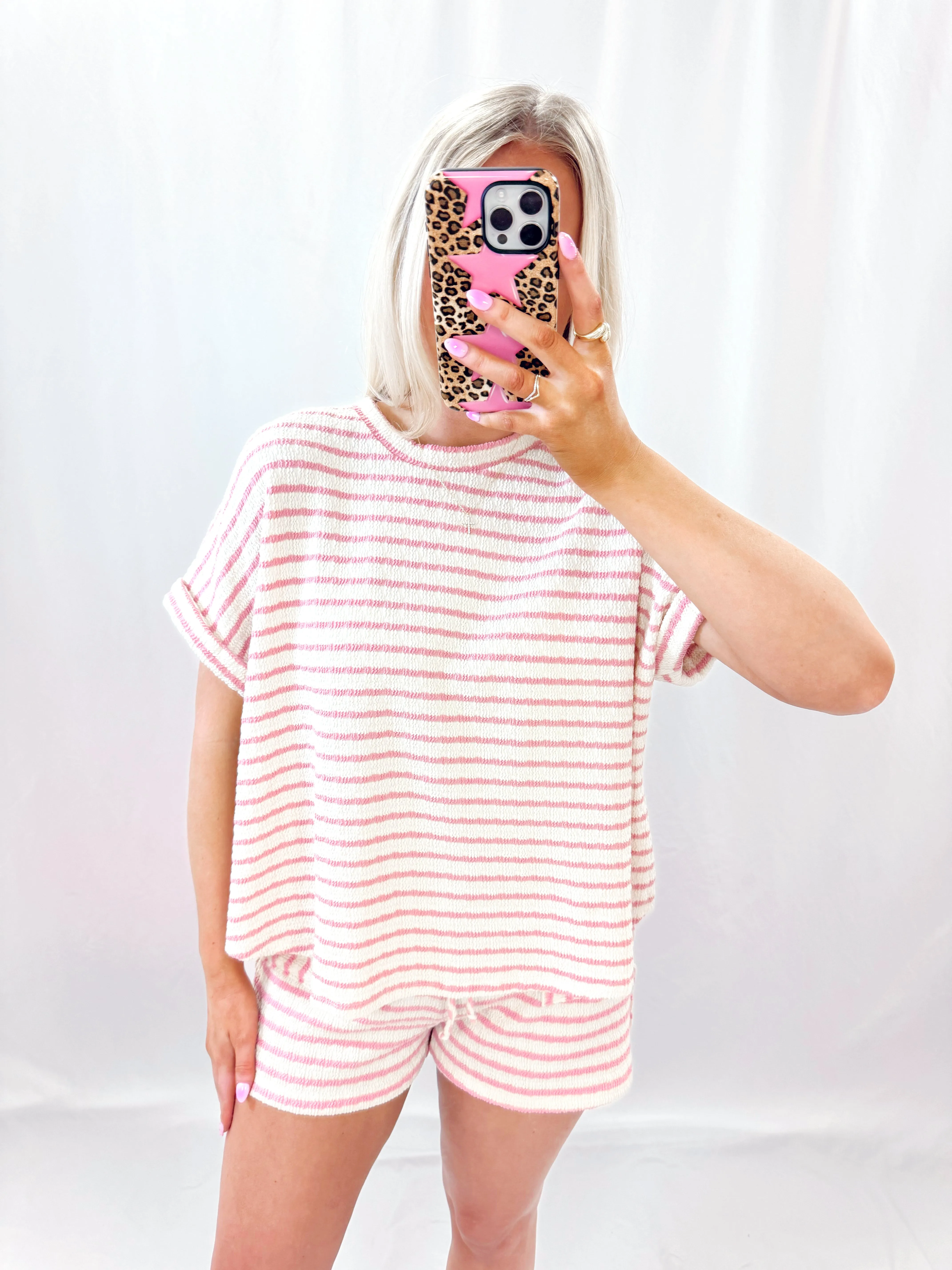Pink Striped TOP