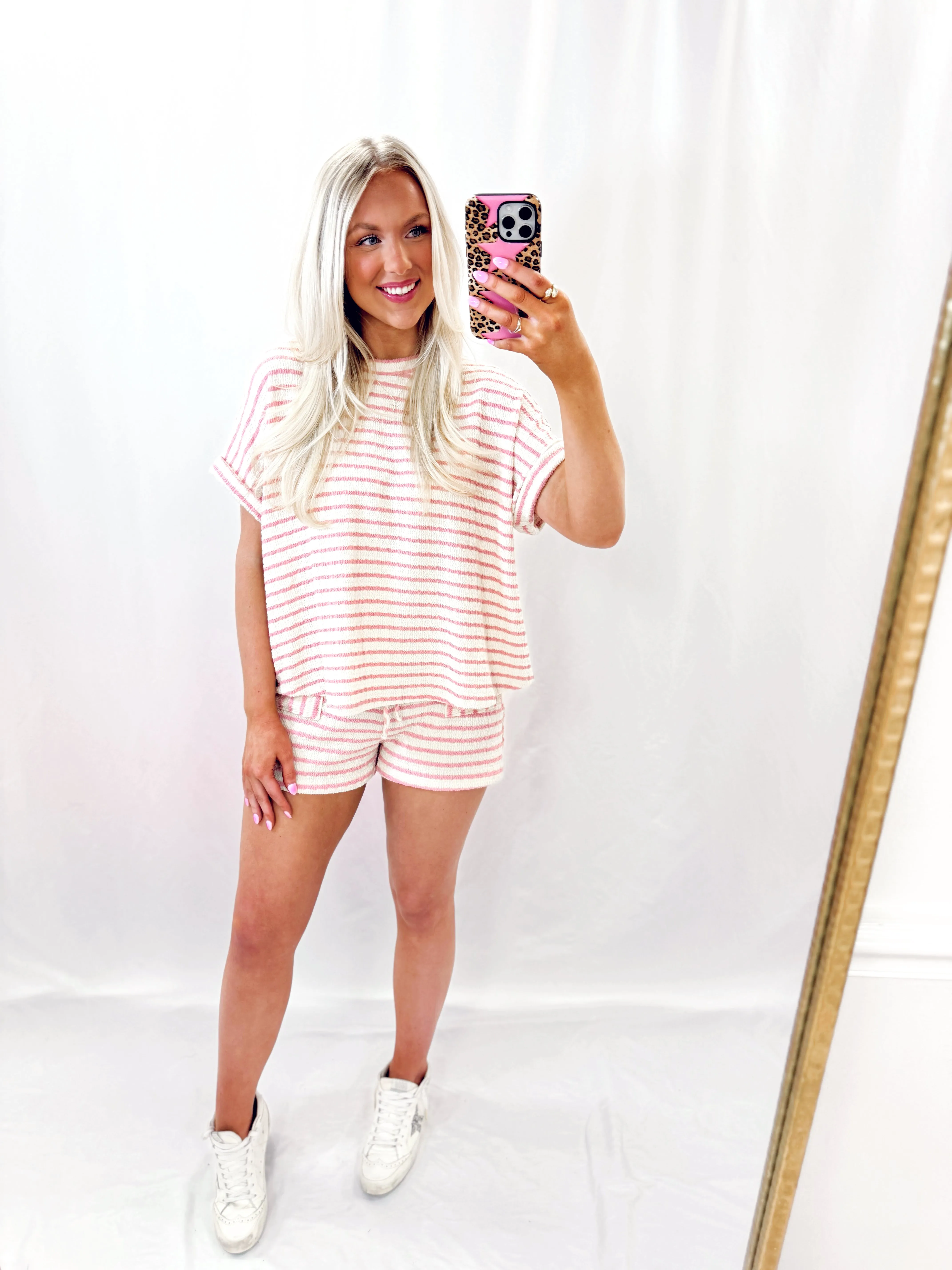 Pink Striped TOP