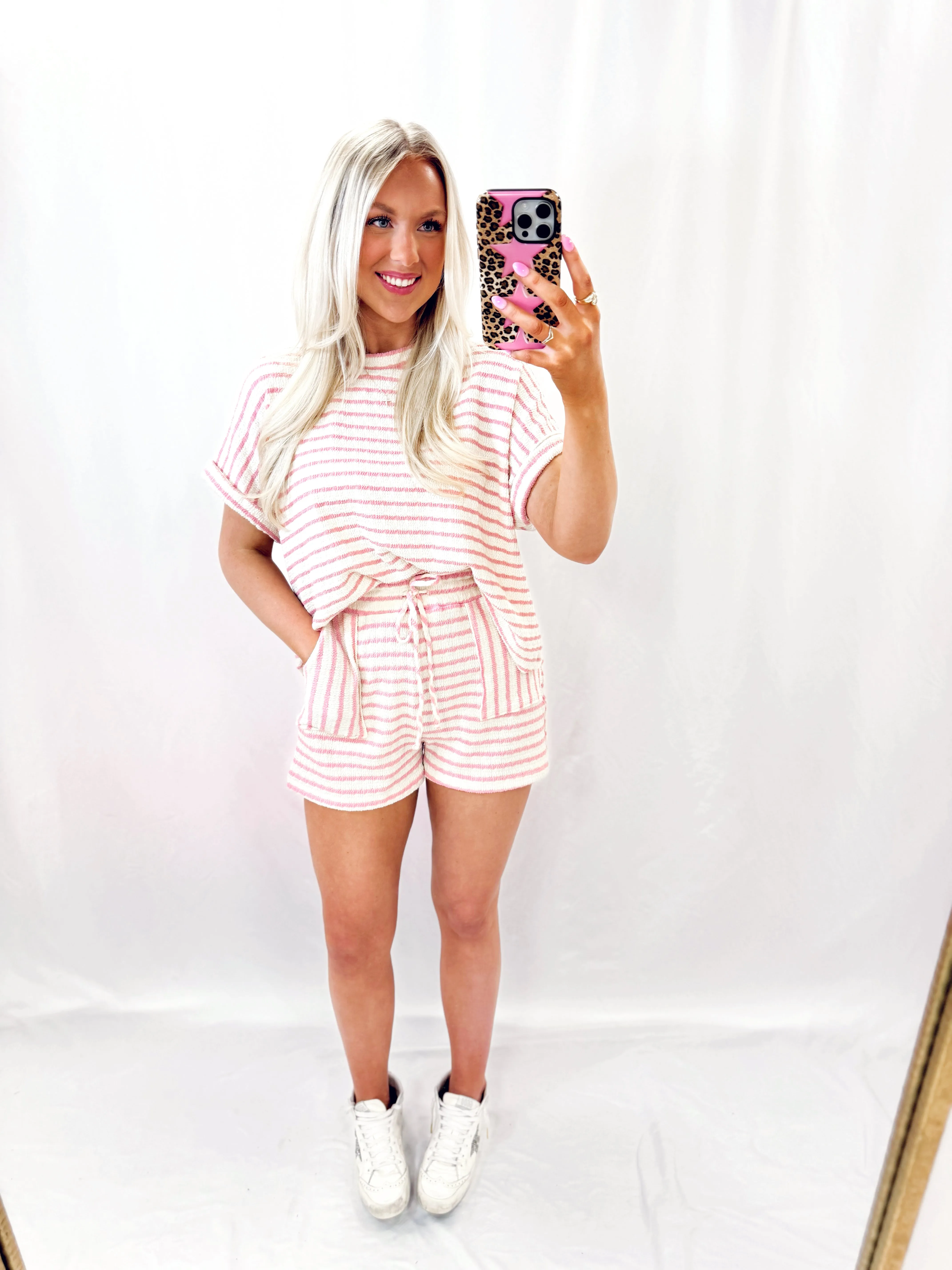 Pink Striped TOP