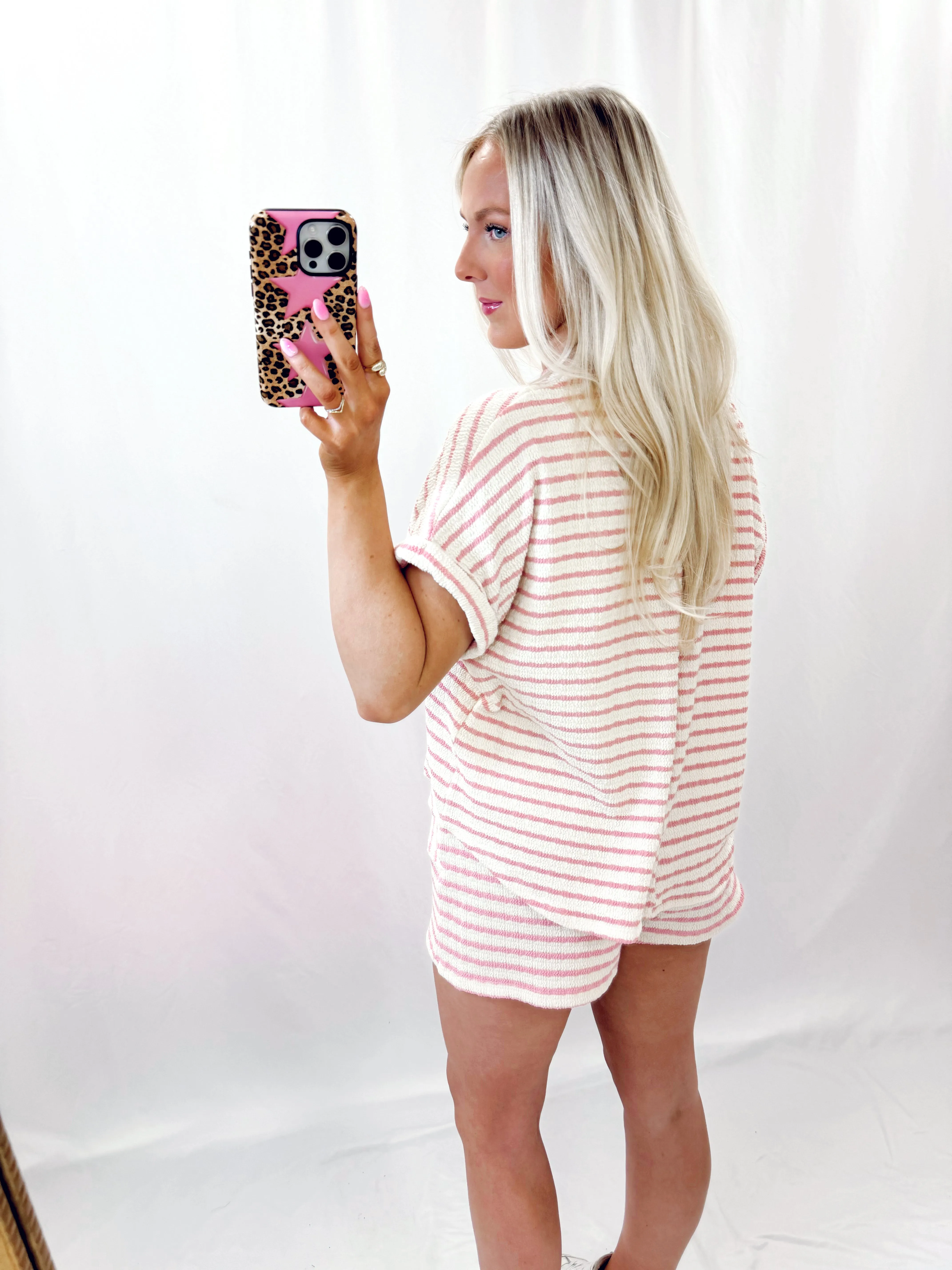Pink Striped TOP