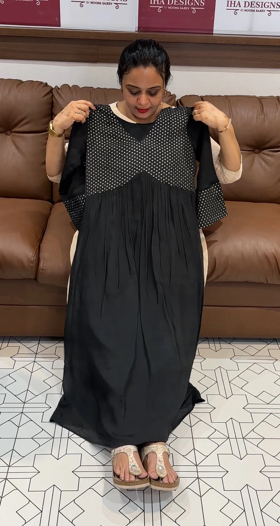 PLATINUM CHIFFON ALINE TOPS - IHA 20194