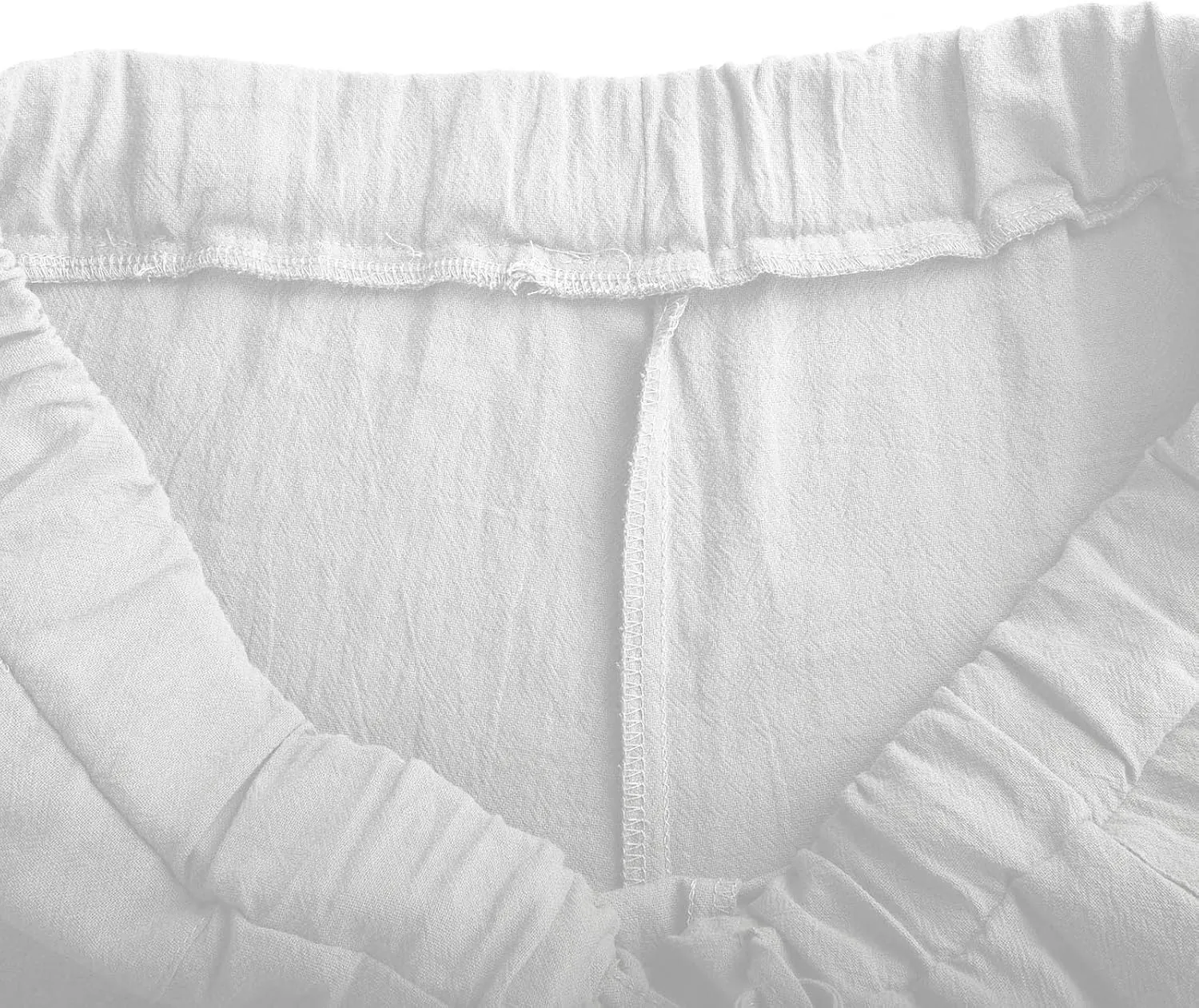 Plus Size Linen Pants Casual Stylish Cotton Linen Trousers Loose Drawstring Elastic Waist Print Solid Sweatpants