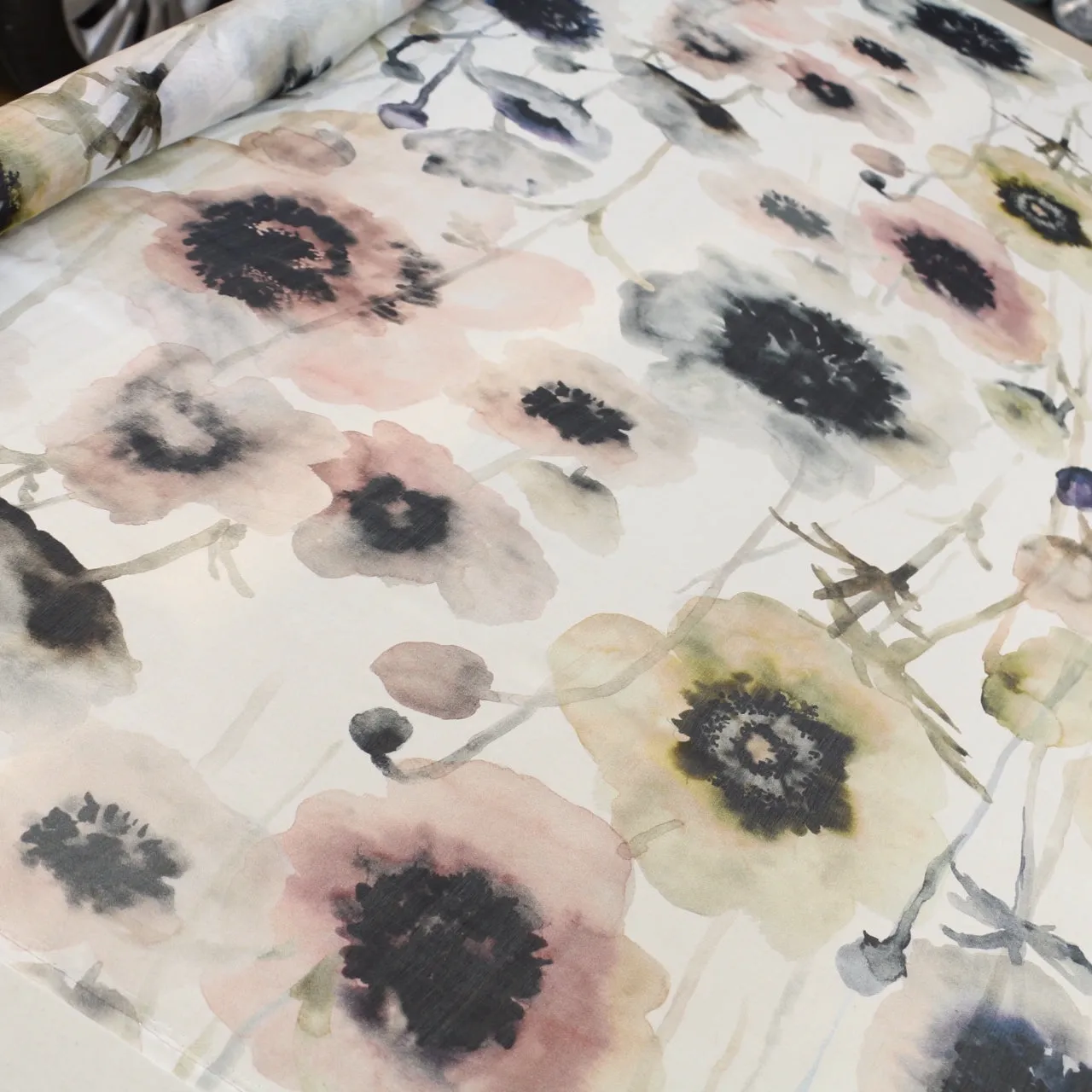 Poppy Impressions Silk Chiffon