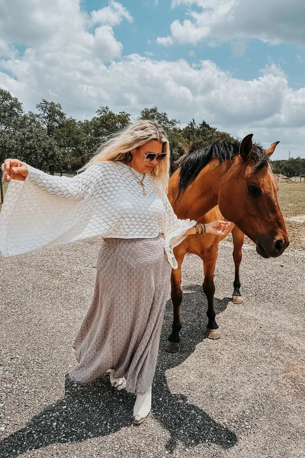 {Pre-Order} Free Spirt Bell Sleeve Top- 3 colors!