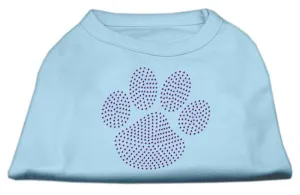 Purple Paw Rhinestud Shirts Baby Blue S (10)