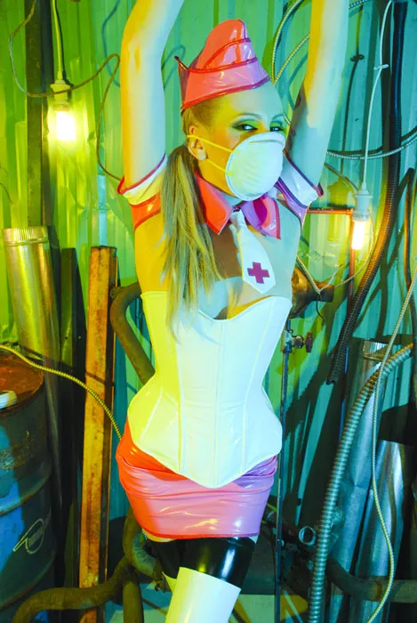 PVC Miniskirt (free length adjustment)