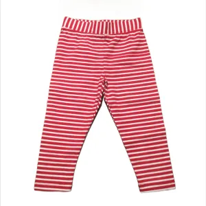 Red & White Striped Leggings