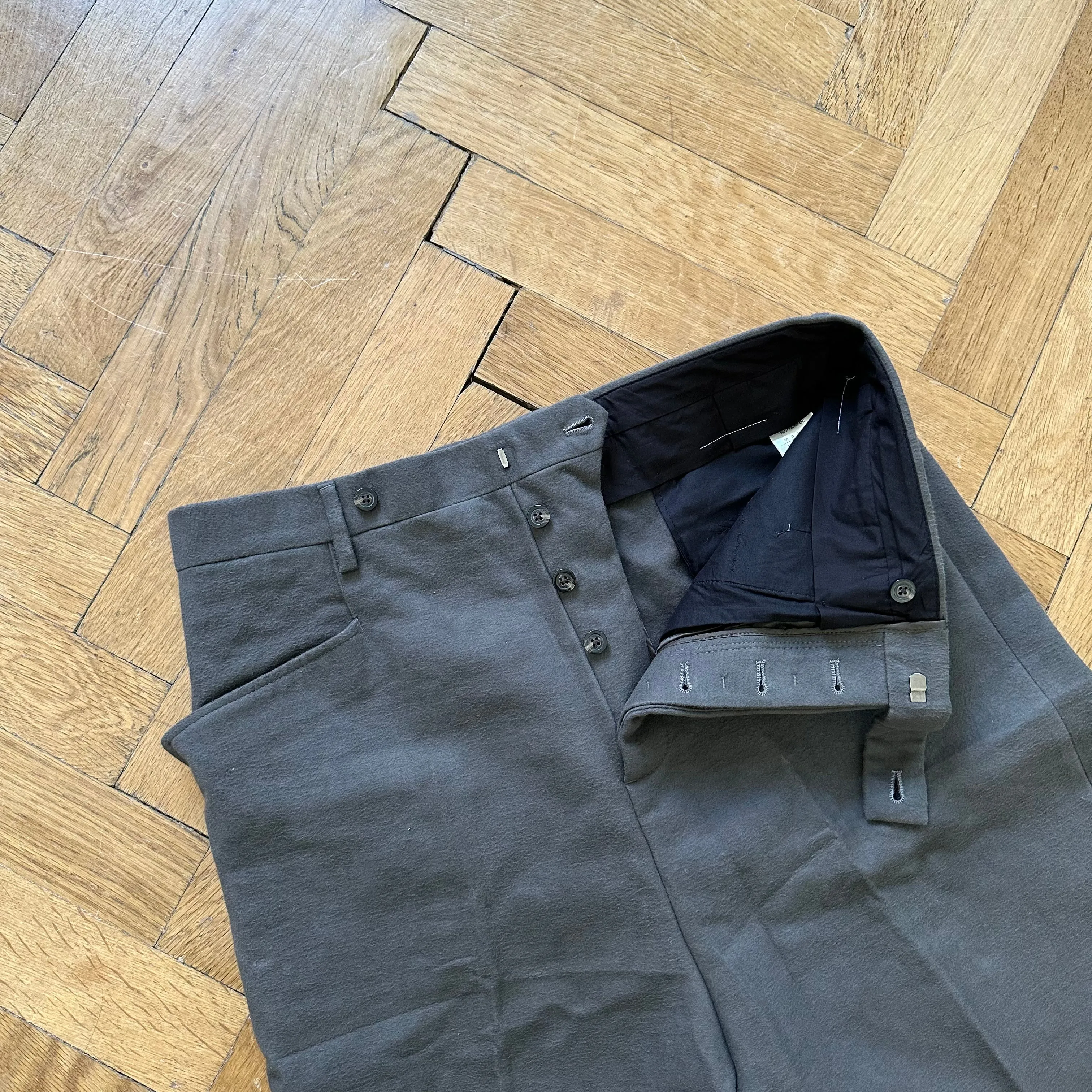 Rick Owens FW17 Oversized Cotton Silk Pants