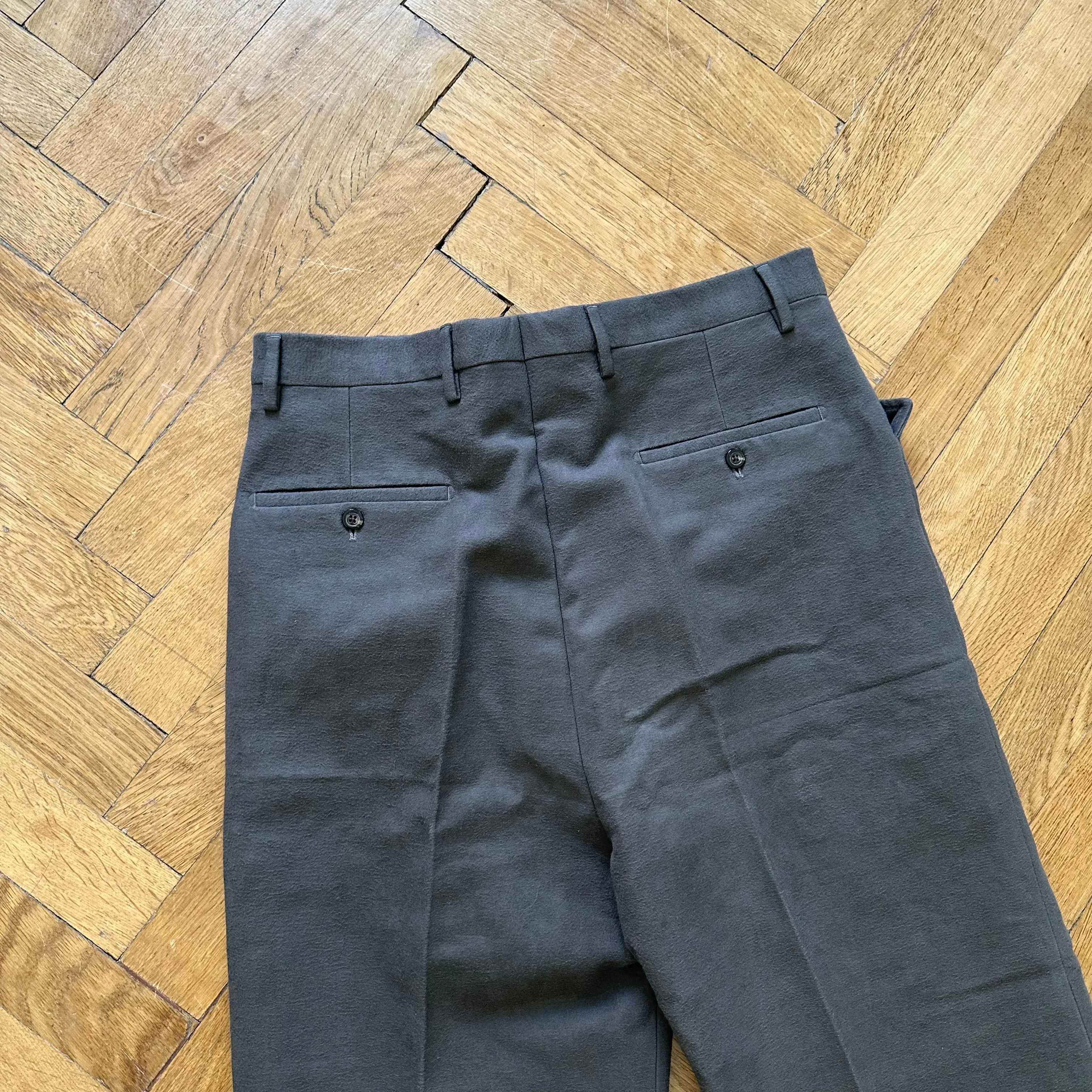 Rick Owens FW17 Oversized Cotton Silk Pants