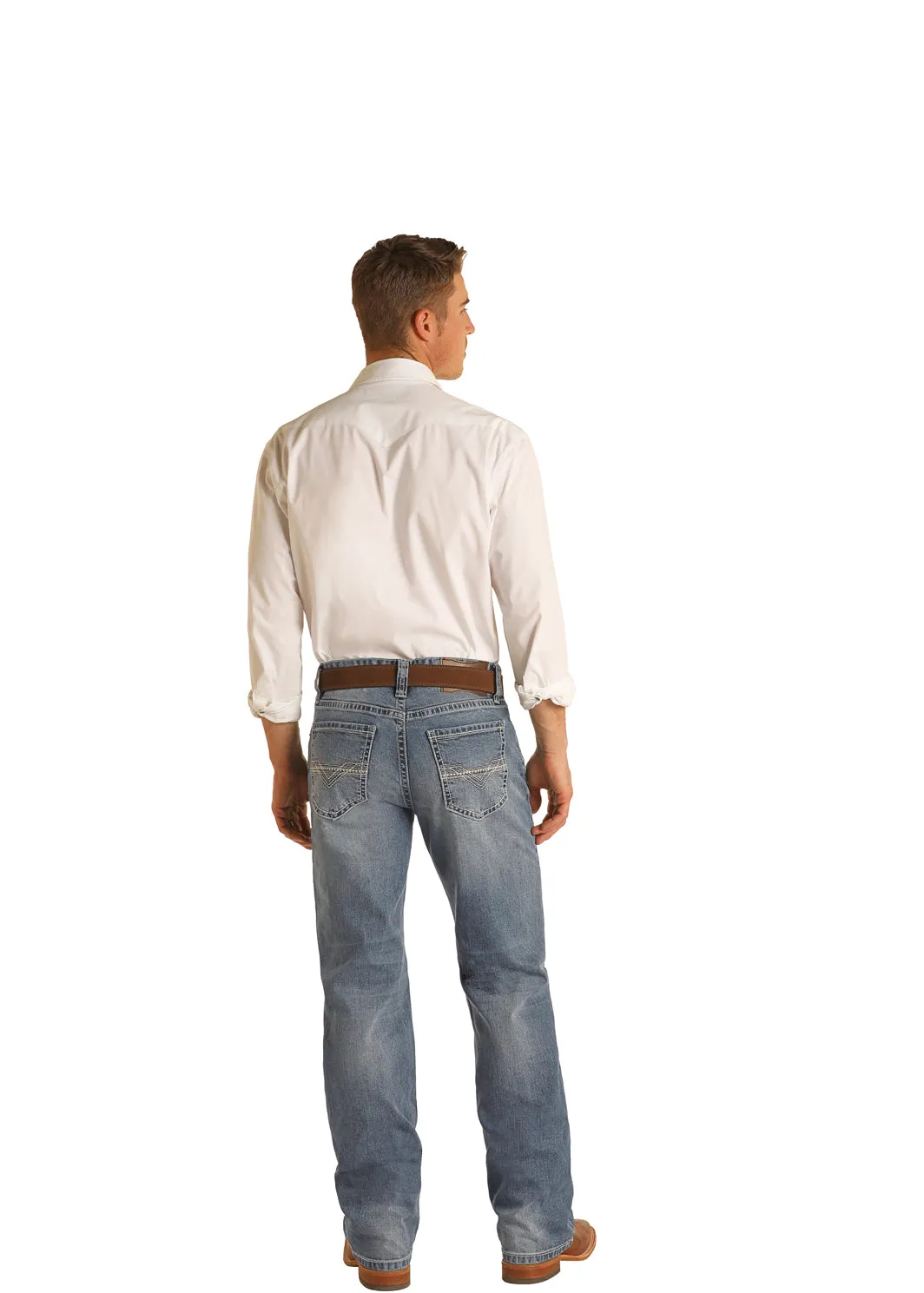 ROCK & ROLL DOUBLE BARREL MEDIUM VINTAGE WASH JEAN