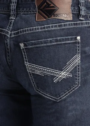 ROCK & ROLL DOUBLE BARREL REFLES RELAXED FIT STRIAGHT LEG JEAN