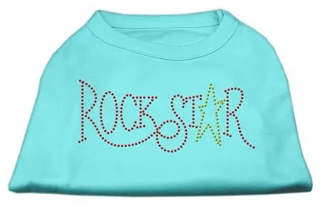 RockStar Rhinestone Shirts Aqua XS (8)