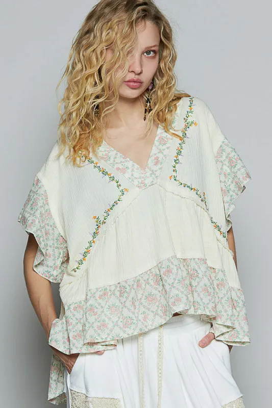 Ruffle Sleeve Top