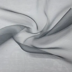 Rôy Grey Silk Chiffon