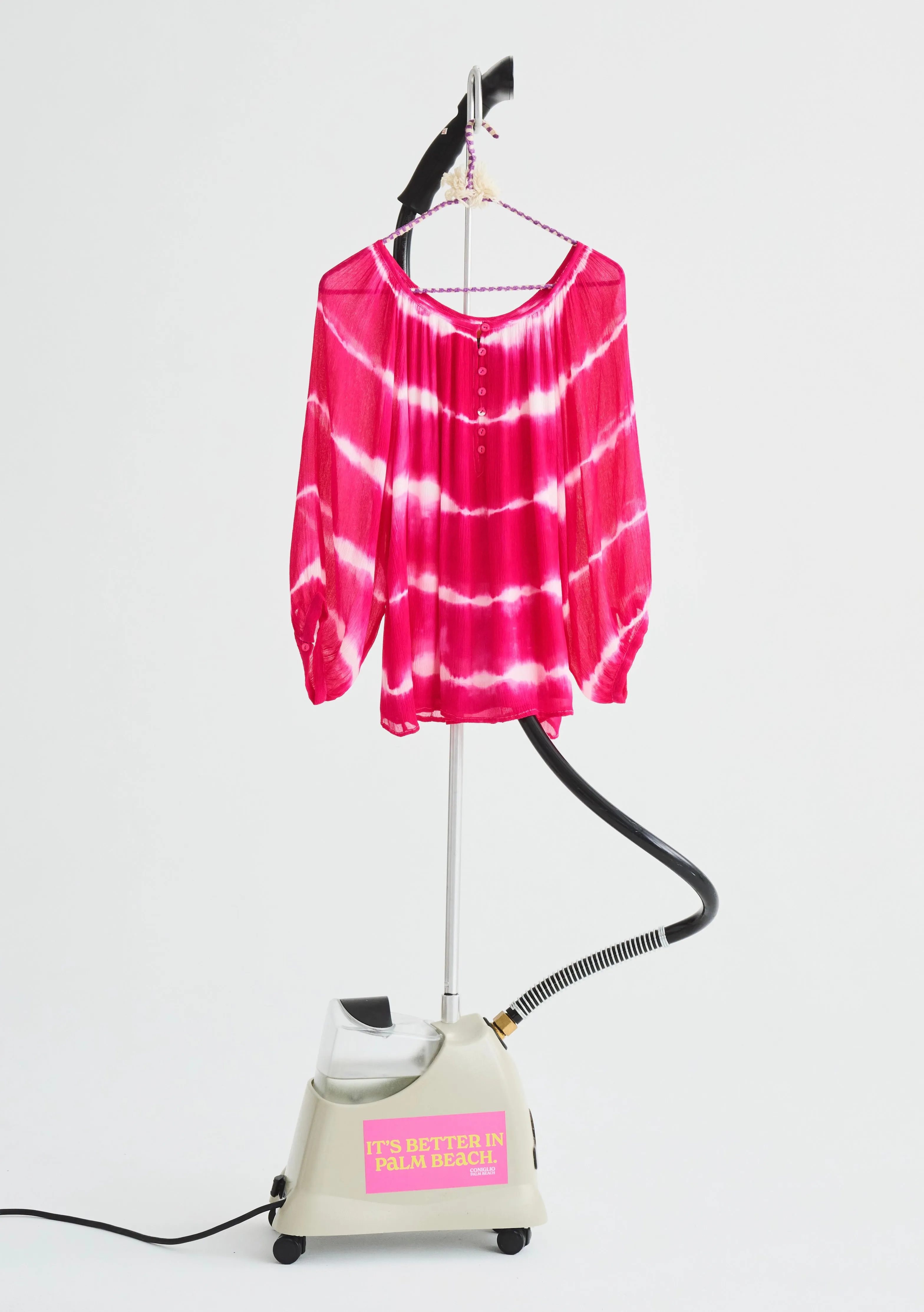 Shirred Half Placket Blouse | Chiffon