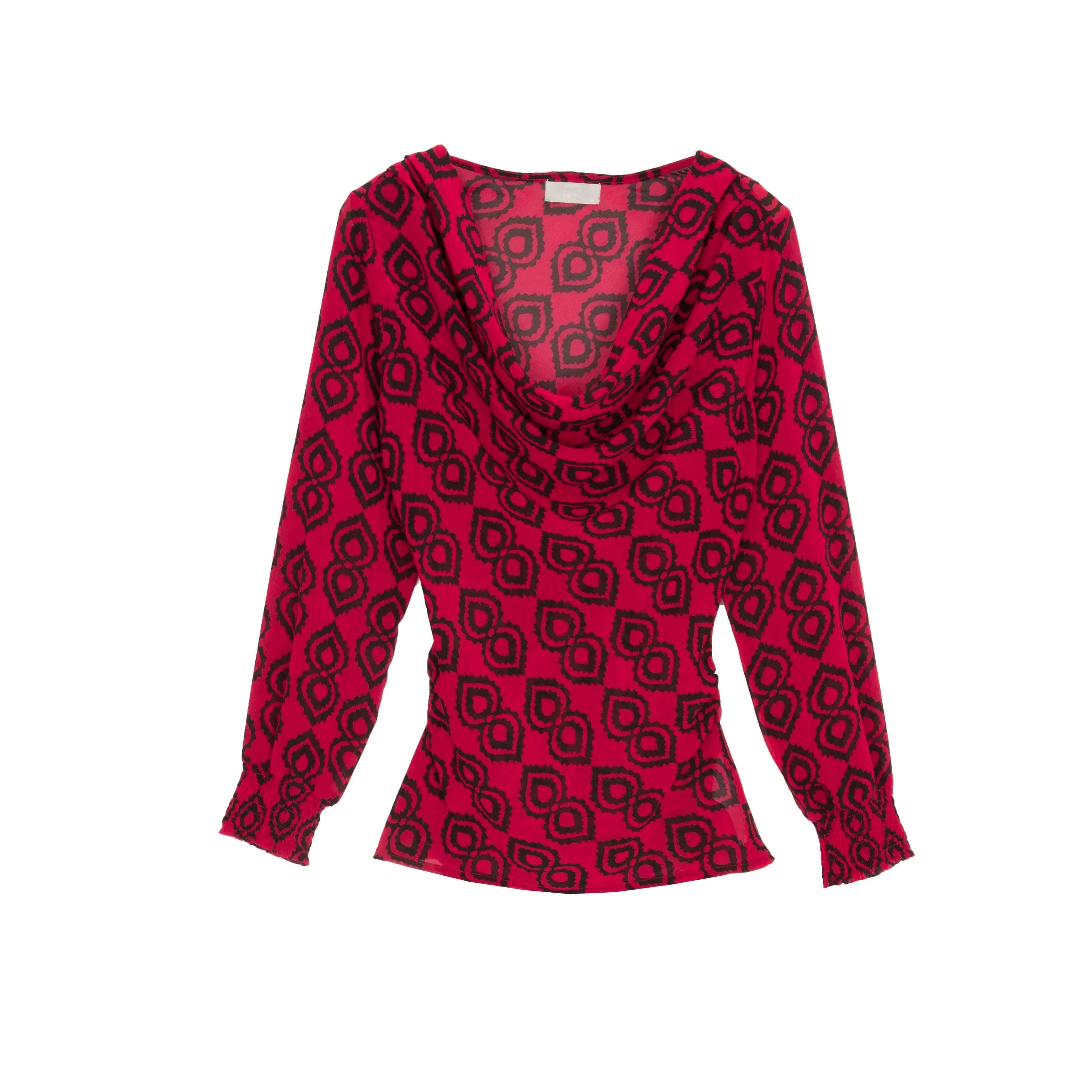 Shirred Sleeve Shirt In Fuchsia