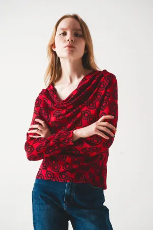 Shirred Sleeve Shirt In Fuchsia