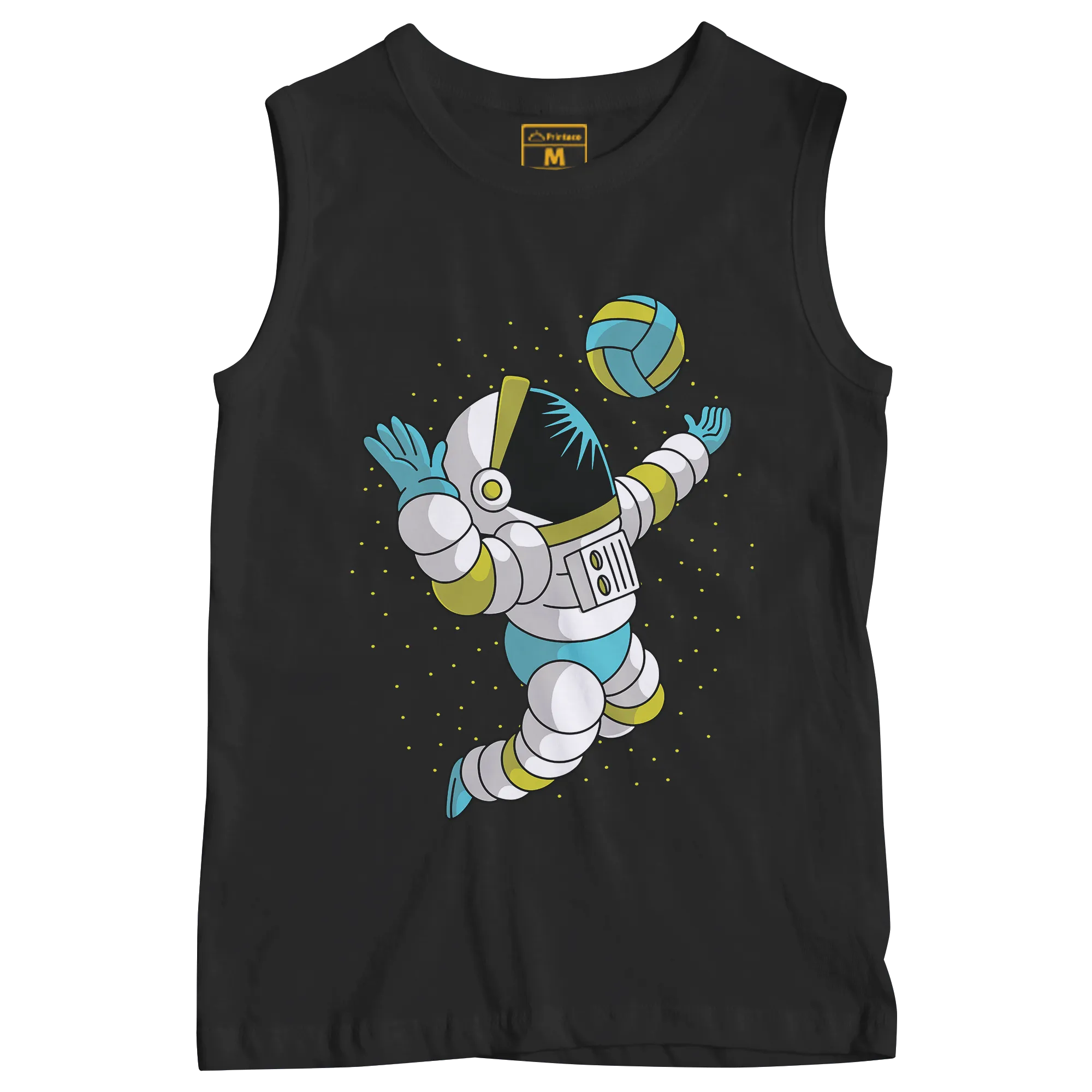 Sleeveless Drifit Shirt: Astronaut Volleyball